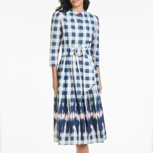 Sachin & Babi Mari Button-Down Cotton Midi Dress